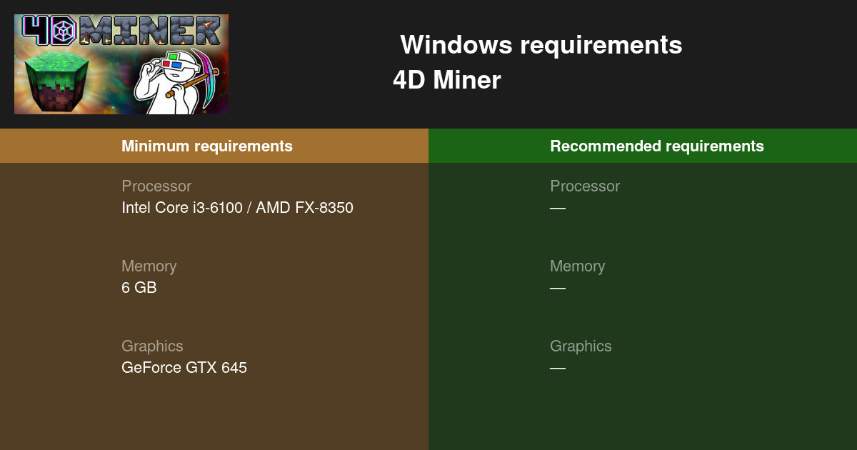 4D Miner on Steam