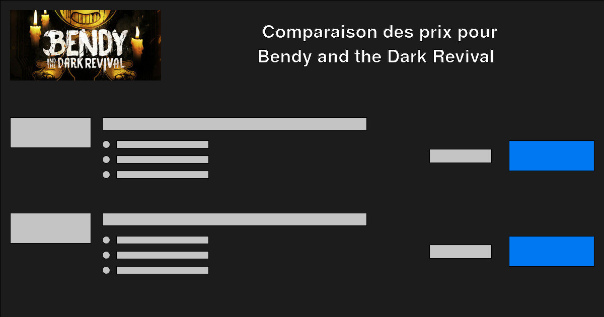 Acheter Bendy and the Dark Revival pas cher - Comparaison des prix