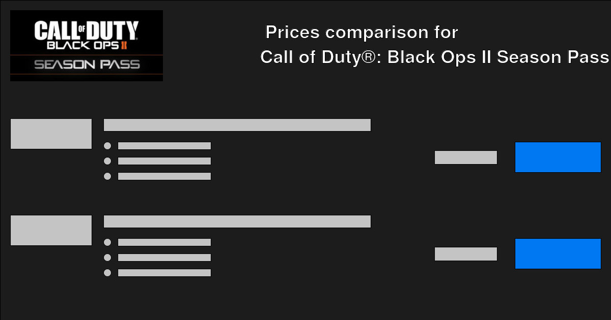 Call of Duty® Black Ops II Season Pass CD Keys — Buy Cheap Call of