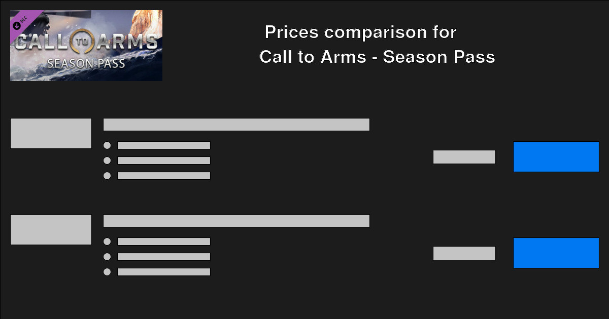 Buy Call to Arms - Season Pass cheap - Price compare