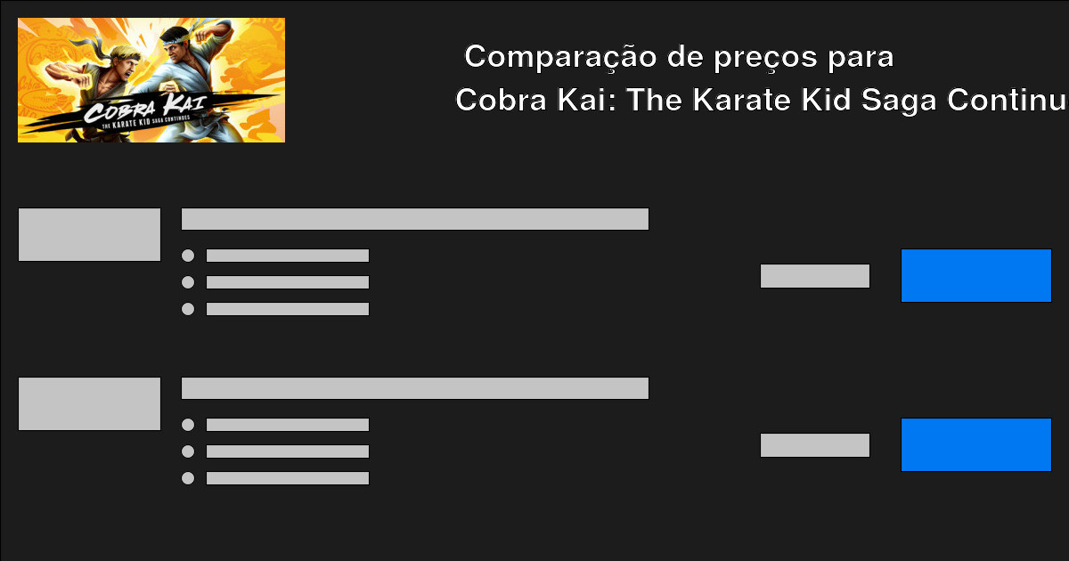 Comprar Cobra Kai The Karate Kid Saga Continues Xbox One Barato Comparar  Preços