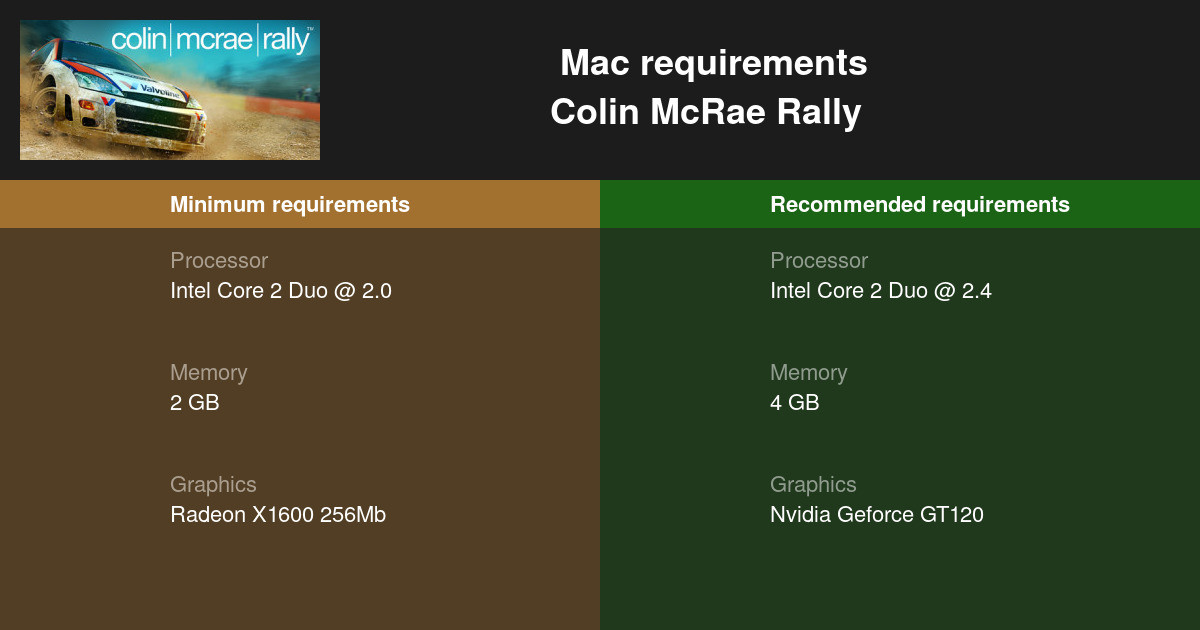colin mcrae rally 2004 system requirements