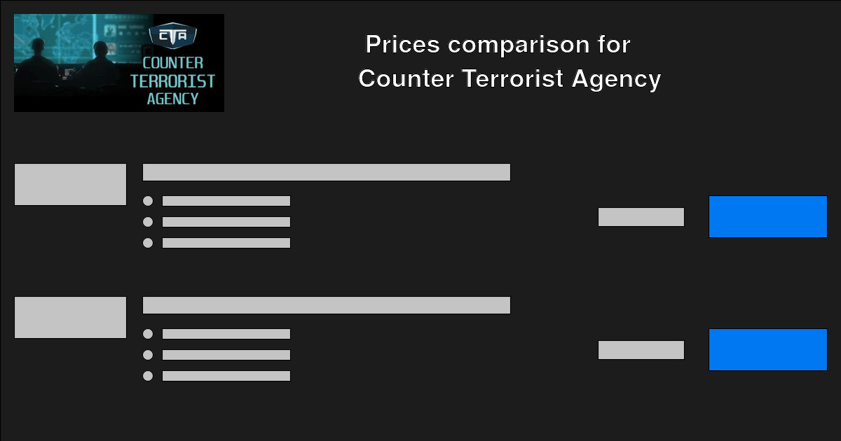 Counter Terrorist Agency CD Keys — Buy Cheap Counter Terrorist Agency CD Game Keys Online — SYS