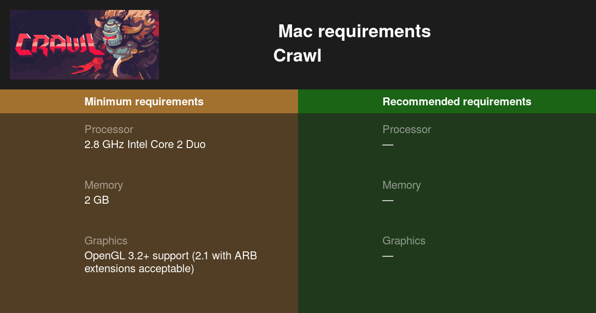 Crawl Game Mac Osx