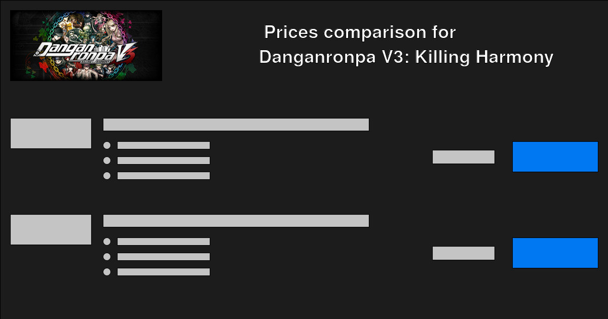 danganronpa killing harmony price