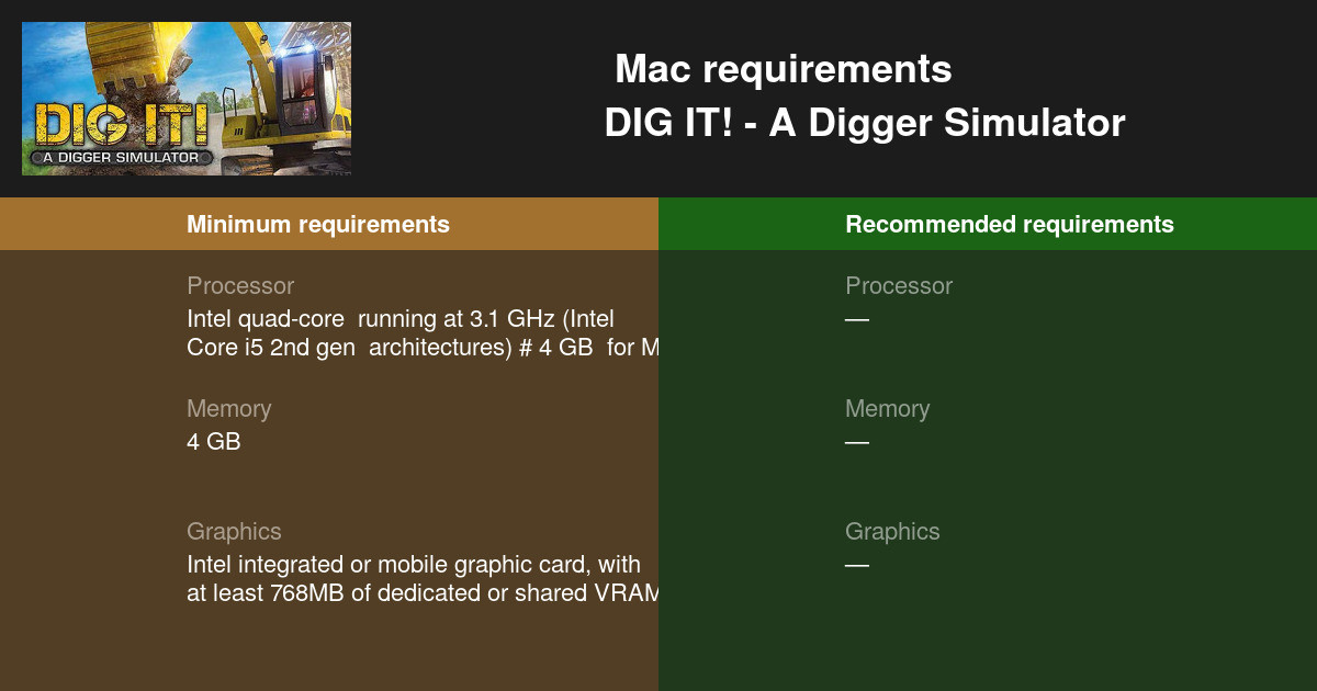 dig it a digger simulator
