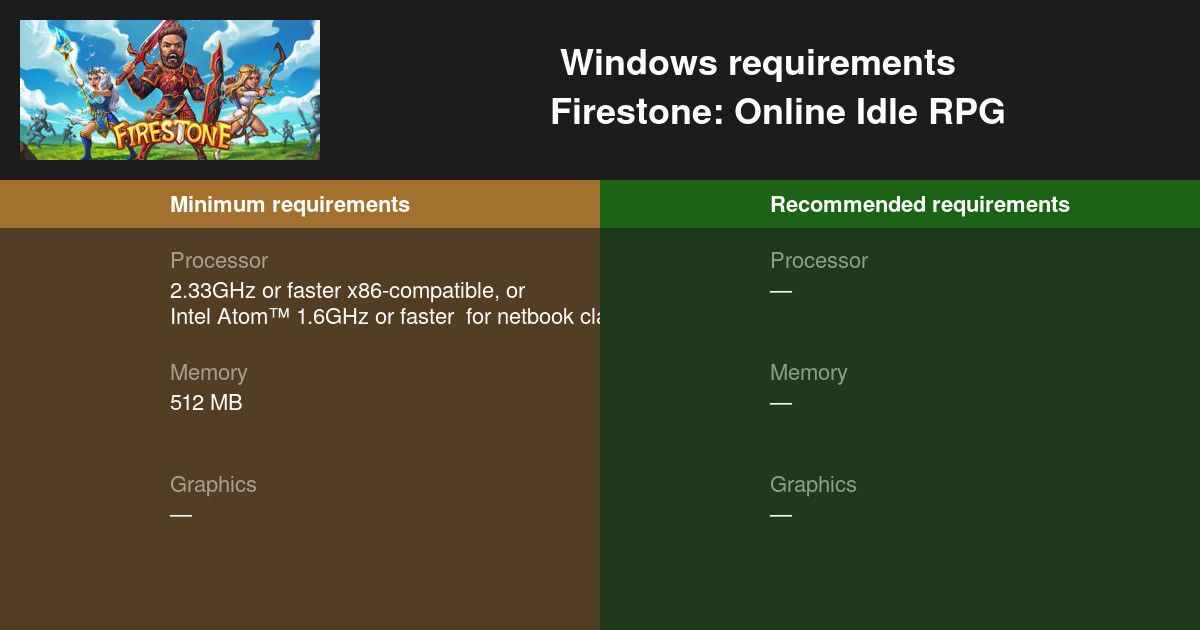 Firestone Online Idle RPG for windows download free