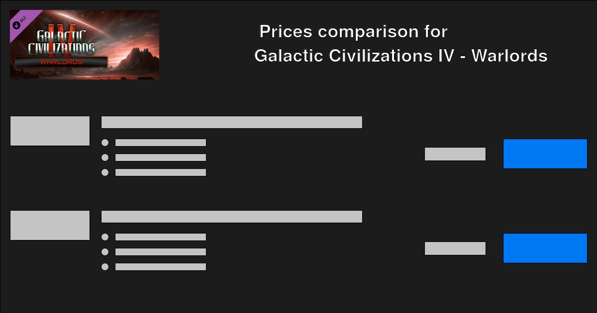 Galactic Civilizations IV Warlords CD Keys — Buy Cheap Galactic