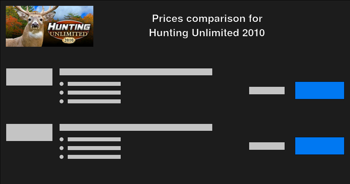 games hunting unlimited 2010