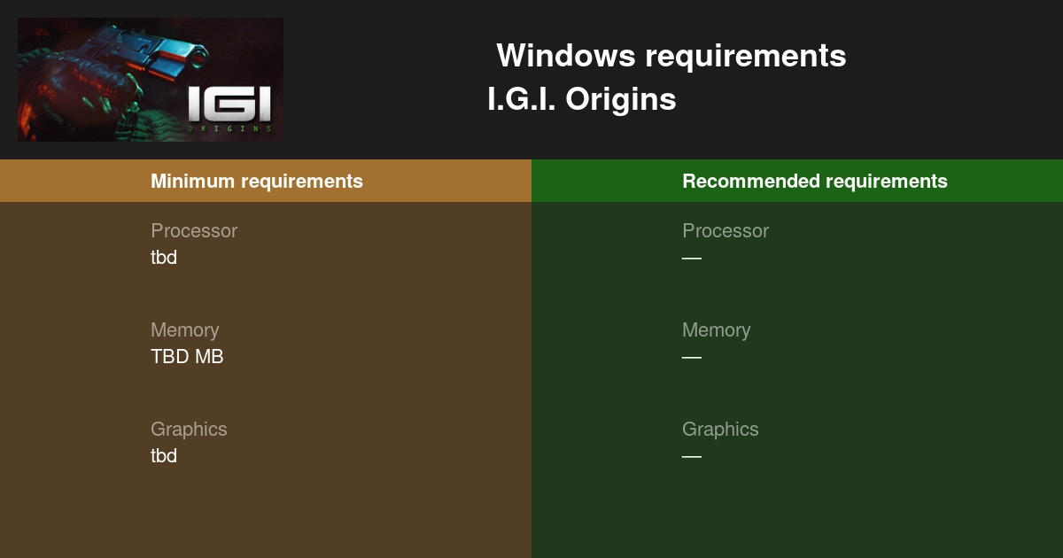 igi 5 game system requirements
