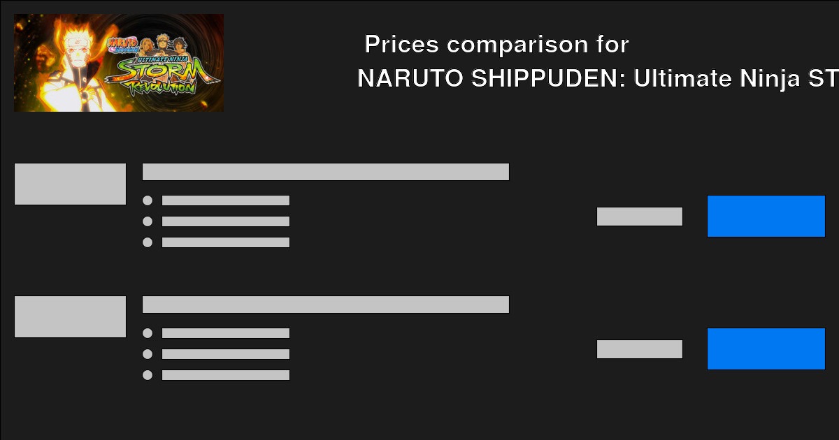 naruto shippuden ultimate ninja storm revolution price