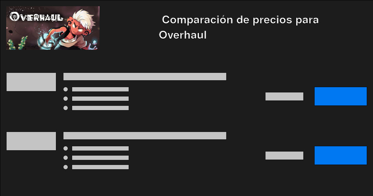 Compra Overhaul barato Compara precios