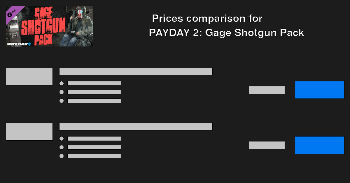 PAYDAY 2 Gage Shotgun Pack CD Keys — Buy Cheap PAYDAY 2 Gage Shotgun