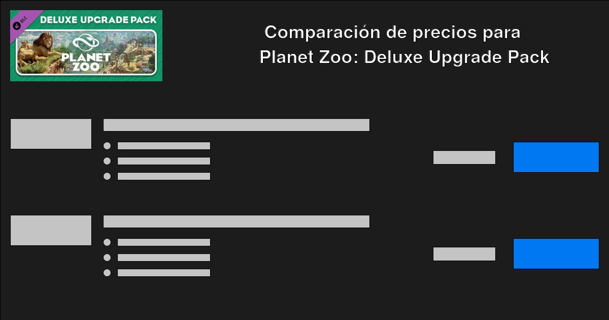 Compra Zoo Deluxe Upgrade Pack barato Compara precios