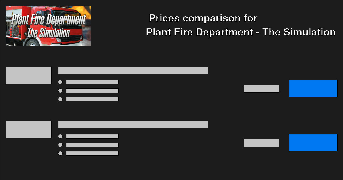 Plant Fire Department The Simulation CD Keys — Buy Cheap Plant Fire