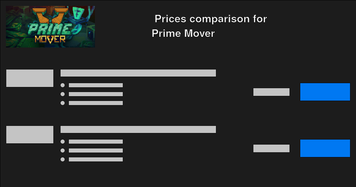 Prime Mover CD Keys — Buy Cheap Prime Mover CD Game Keys Online — SYS RQMTS
