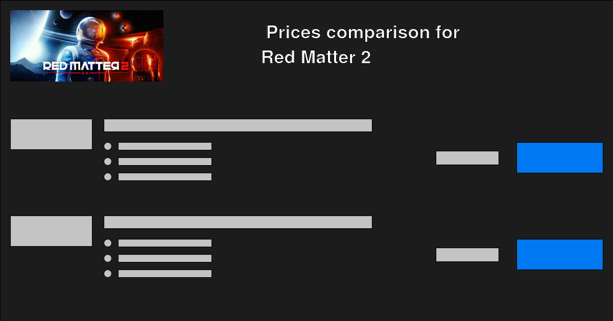 Red Matter 2 CD Keys — Buy Cheap Red Matter 2 CD Game Keys Online — SYS