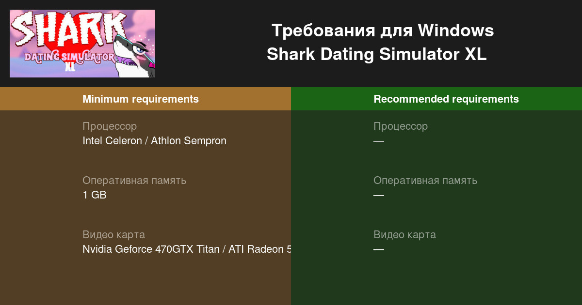 Shark dating simulater