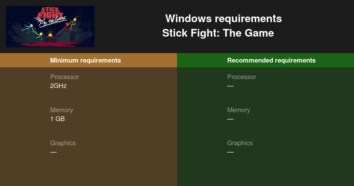 Stick Fight 2 Supreme Duelist System Requirements - Can I Run It? -  PCGameBenchmark