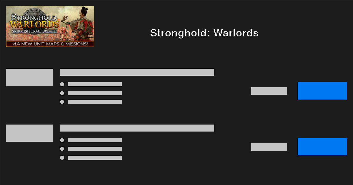以便宜的价格购买Stronghold: Warlords - 价格比较