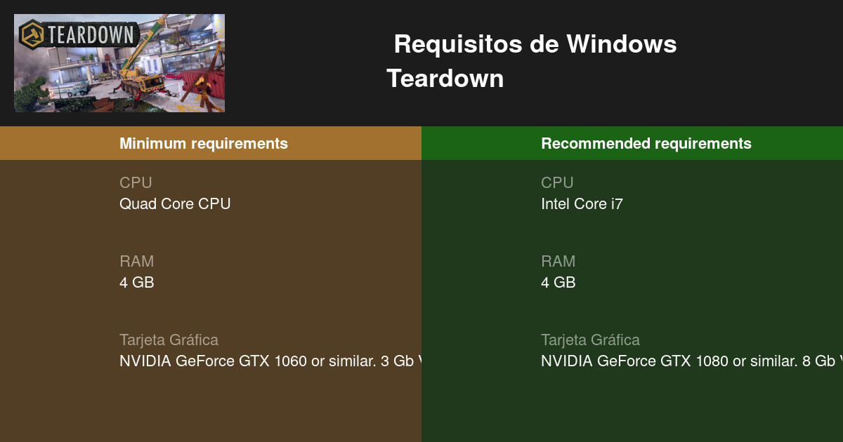 Teardown не запускается на windows 7