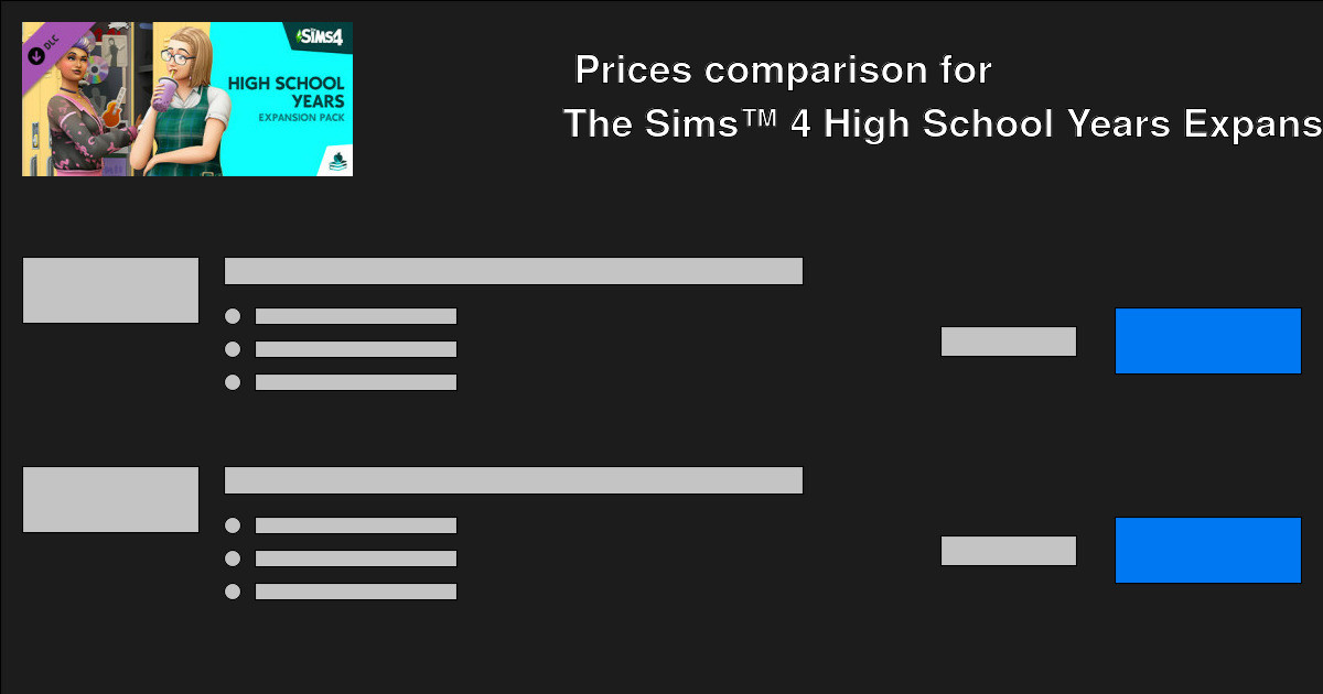 The Sims™ 4 High School Years Expansion Pack Cd Keys — Buy Cheap The