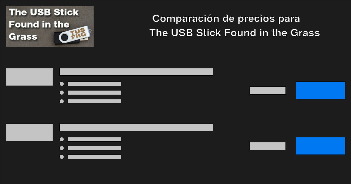 Compra The USB Stick Found in the Grass barato Compara precios