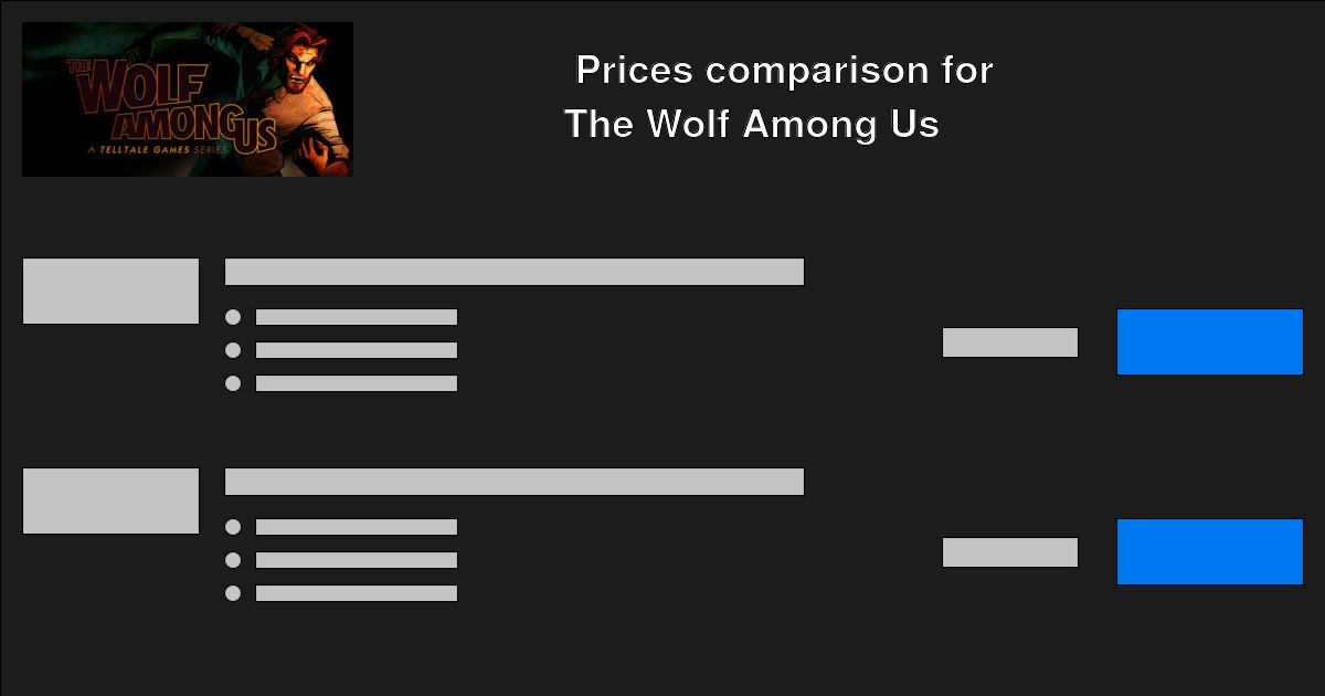 The Wolf Among Us CD Keys — Buy Cheap The Wolf Among Us CD Game Keys
