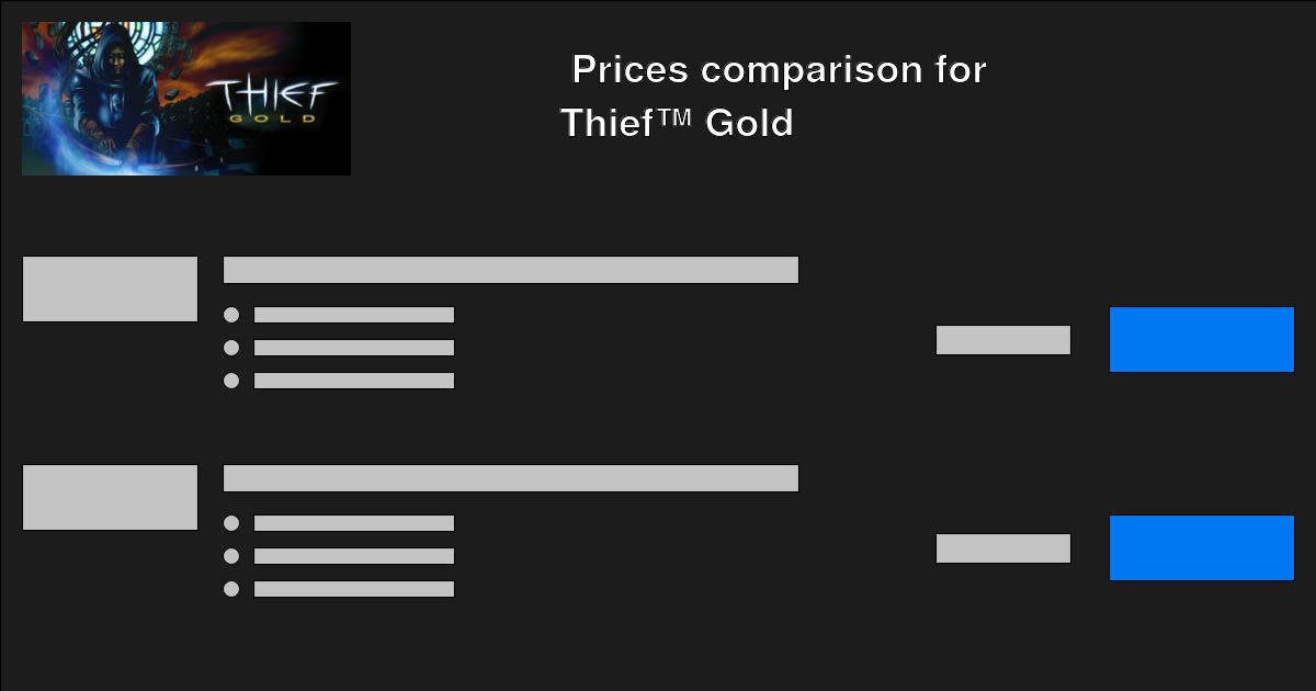 Buy Thief™ Gold cheap - Price compare