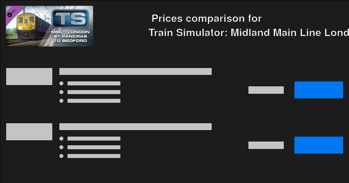 Train Simulator Midland Main Line LondonBedford